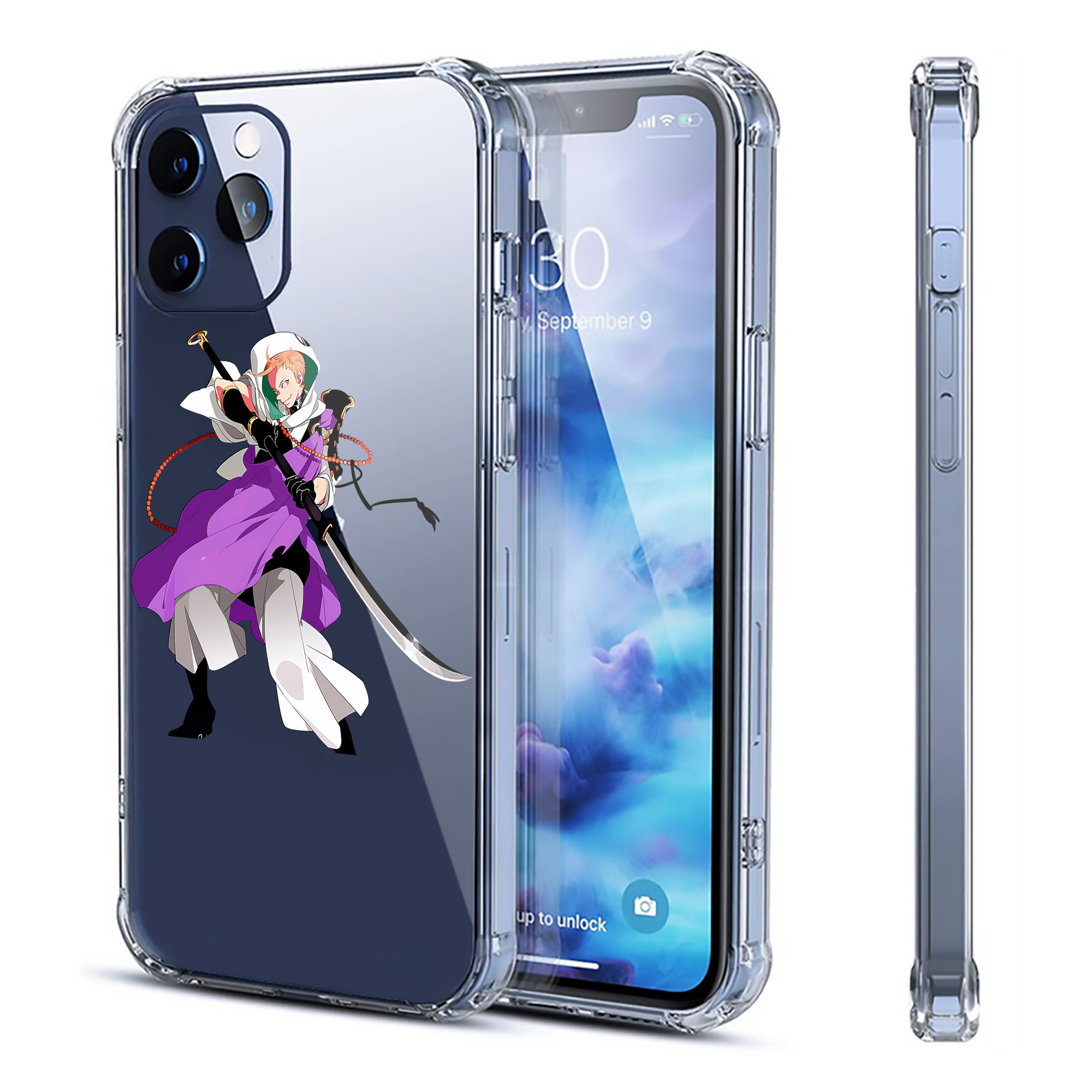 （画像用） 刀剣乱舞 Touken Ranbu 【iPhone 12シリーズ対応】透明スマホケース（クリアソフトケース）